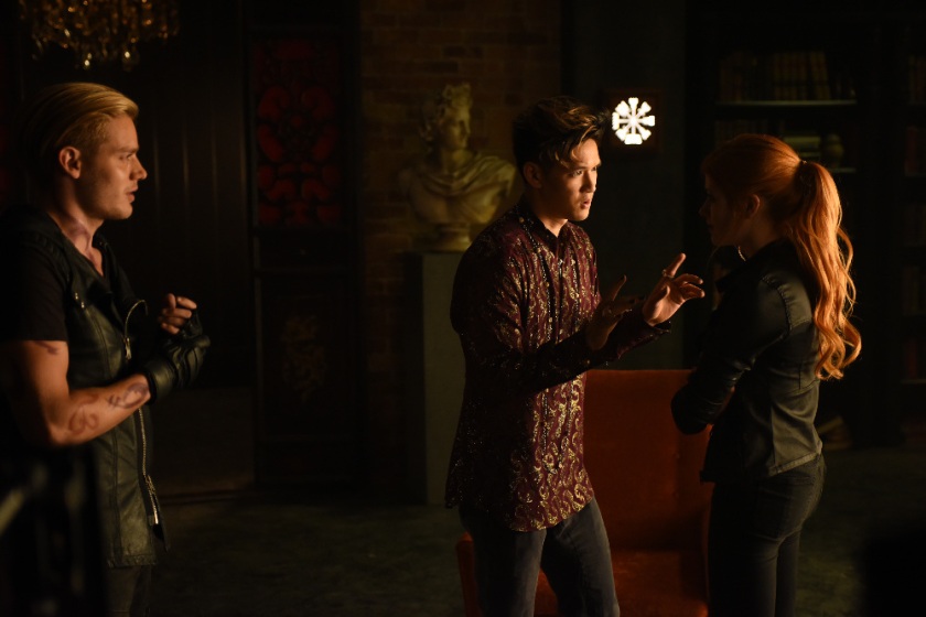 SHADOWHUNTERS - "Major Arcana" - With the knowledge of where The Mortal Cup is, Clary and the team race to get it before anyone else beats them to it in “Major Arcana,” an all-new episode of “Shadowhunters,” airing  Tuesday, February 23rd at 9:00 – 10:00 p.m., EST/PST on Freeform, the new name for ABC Family.(Freeform/John Medland) DOMINIC SHERWOOD, HARRY SHUM JR., KATHERINE MCNAMARA