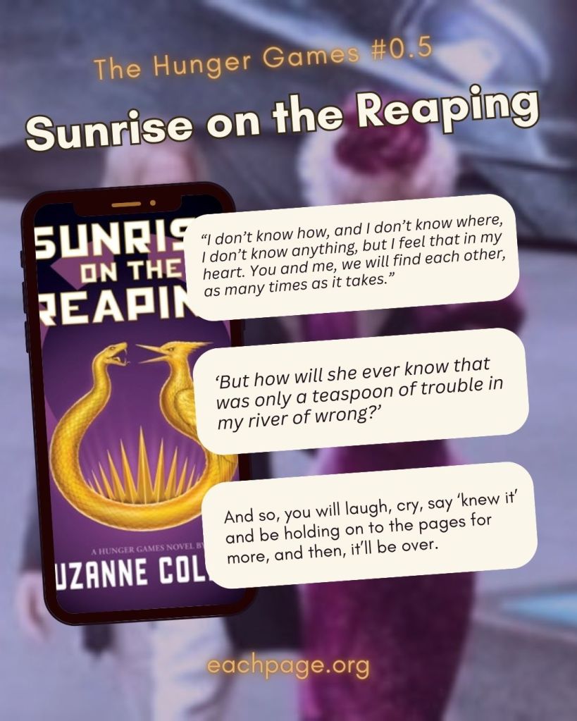 sunrise on the reaping new book 2025