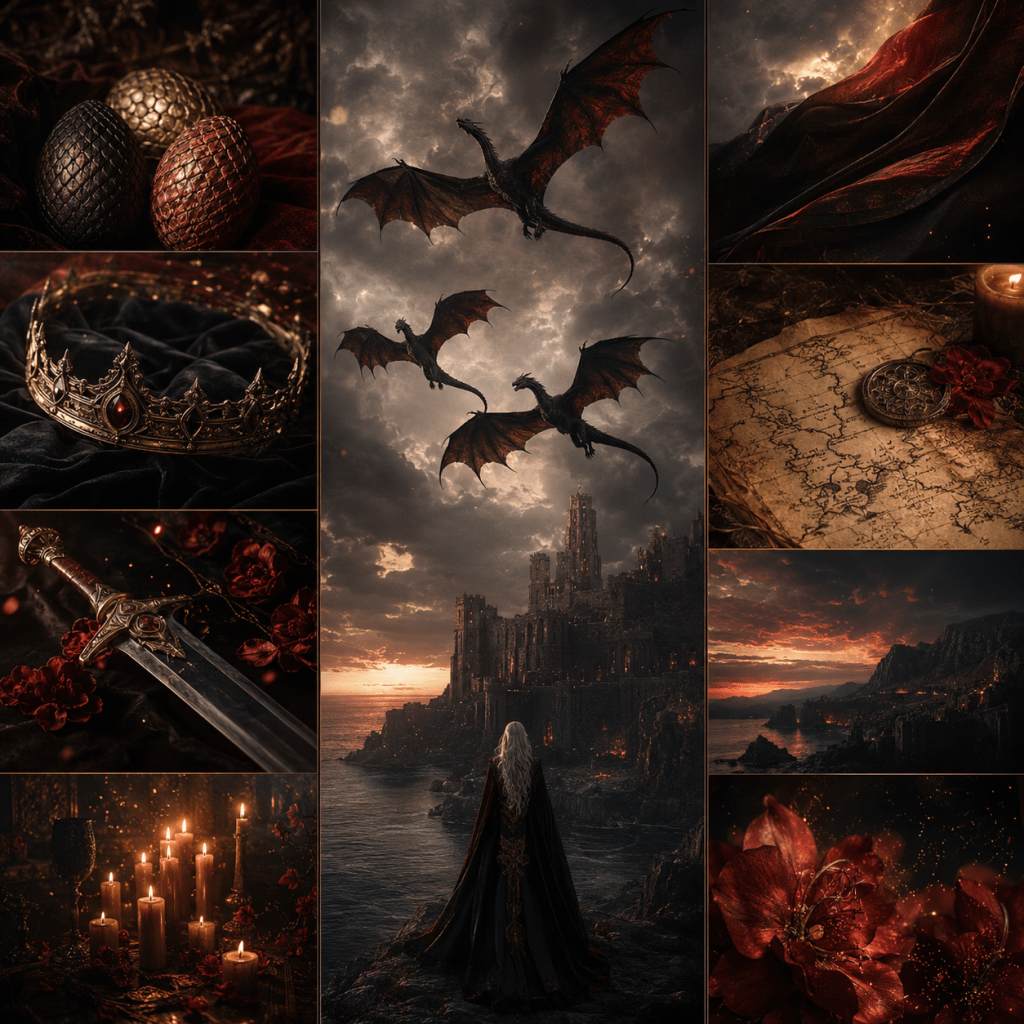 House Targaryen aesthetic collage