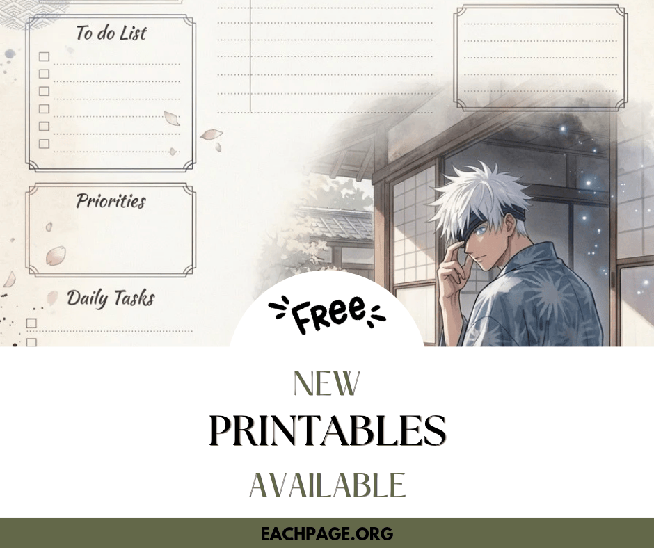 free printable - eachpage header